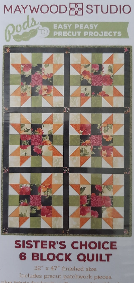 Nähset Maywood Studio Sister's Choice 6 Block Quilt