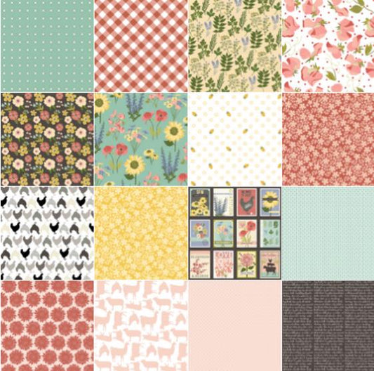 Prairie Sisters Bundle Fatquarter Poppy Cotton Set 3